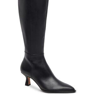Dolce Vita Size 10E Wide Calf, Tall Auggie Kitten Heel Boots, Color: Black